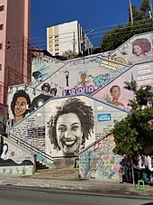 Escadão Marielle Franco em Pinheiros, São Paulo